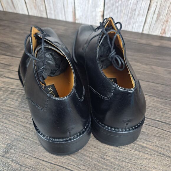 Mezlan Torque Black Men's Sz 10.5 M Lace Up Oxford Dress Shoe w/Dust Bag - Picture 10 of 16